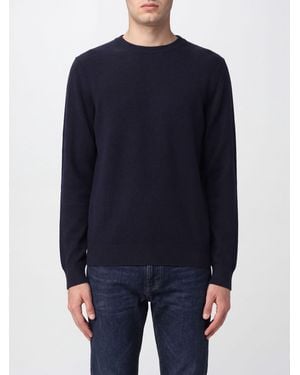 ZEGNA Pure Cashmere Crew-Neck Jumper With Long Sleeves And Ribbed Trims - Blue