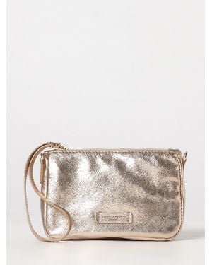 Gianni Chiarini Nora Laminated Leather Mini Bag With Crossbody Strap - Natural