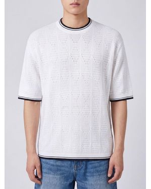 Laneus Basic Cotton T-Shirt - White