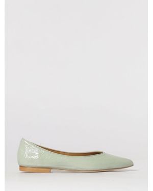 Anna F. Leather Ballerina Flats - Natural