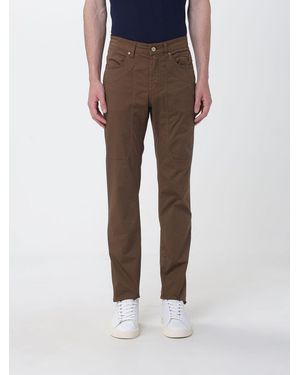 Jeckerson John Slim Fit Stretch Cotton Trousers - Brown