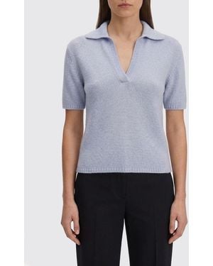 Gabriela Hearst Cashmere Knit Polo Shirt - Blue