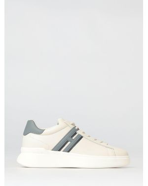 Hogan H580 Hammered Leather Trainers - White