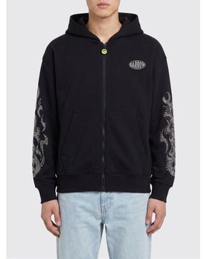 Barrow Logo Cotton Hoodie - Black