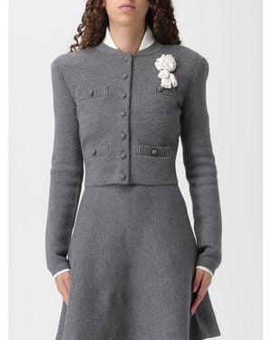 Self-Portrait Cardigan - Grey