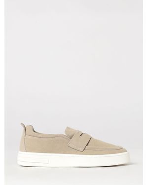 ARMANI EXCHANGE Suede Trainers - Natural