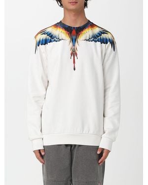 Marcelo Burlon Felpa A Girocollo Stampata - Bianco