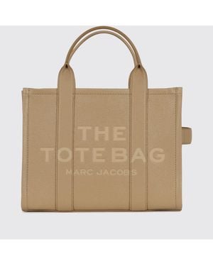 Marc Jacobs The Medium Tote Bag Aus Genarbtem Leder - Natur