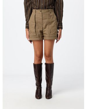 Isabel Marant Boniza High-Waisted Cotton Shorts - Natural