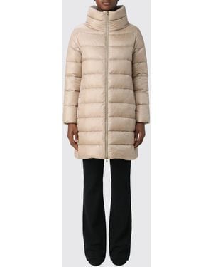Herno Doudoune Longue En Nylon Matelassé Avec Col Montant Et Rembourrage En Duvet - Neutre