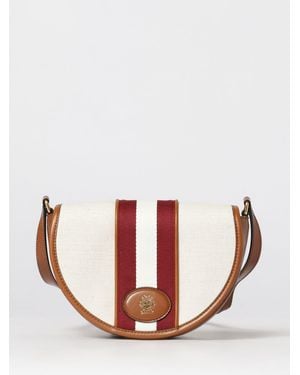 Bally Canvas And Leather Bag - Pink