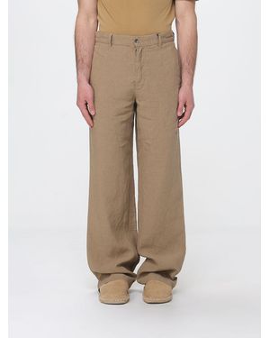 Barena Wide Leg Linen Trousers - Natural