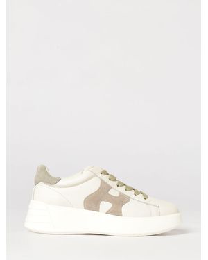 Hogan Rebel Nappa Leather Trainers - Natural
