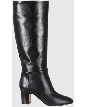 Alberta Ferretti Kniehohe Stiefel Aus Glattleder Mit Mittlerem Absatz - Schwarz