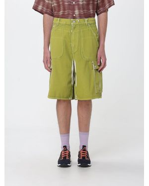 Marni Cotton Cargo Bermuda Shorts - Green