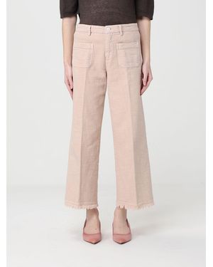 Mason's Stretch Cotton Cropped Fit Pants - Pink