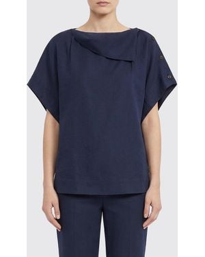 Soeur Cotton And Linen T-Shirt - Blue