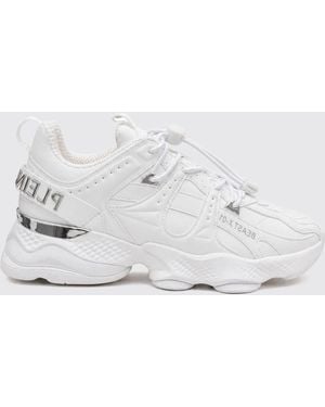 Philipp Plein Runner Beast X-01 Low-Top Trainers With Drawstring Closure - White