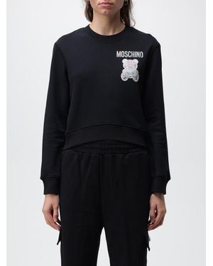 Moschino Jersey Sweatshirt With Logo - Blue