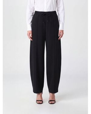 Max Mara Pantalón De Jogging Olmo De Pernera Ancha Y Talle Alto En Tejido Técnico - Azul