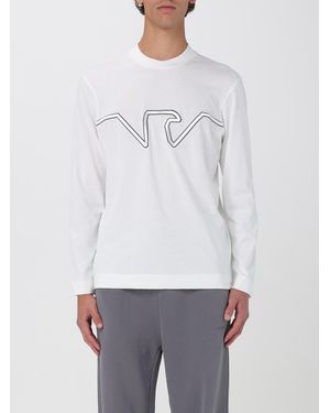 Emporio Armani Long Sleeve Crew Neck Jumper - White