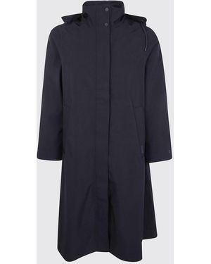 Rains Suva Vision Softshell A-Line Hooded Raincoat - Blue