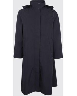 Rains Suva Vision Softshell A-Line Hooded Raincoat - Blue