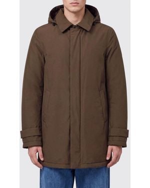 Herno Wasserabweisende Kapuzen-Windjacke Aus Nylon Mit Rückenschlitz - Braun