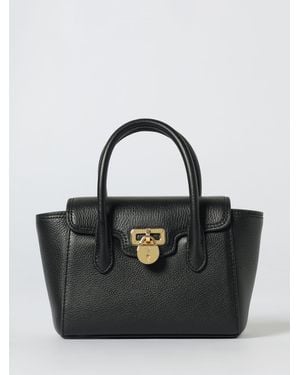 Ralph Lauren Tnnr Sm Schl-Satchel-Small - Nero