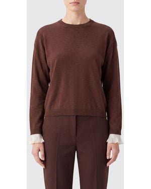 Fabiana Filippi Crewneck Jumper - Brown
