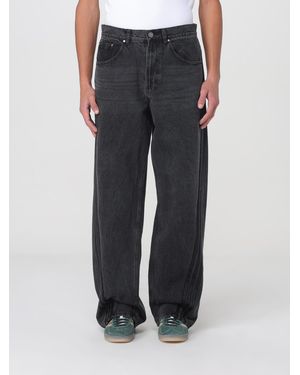 adidas Wide Leg Jeans With Side Stripes - Black