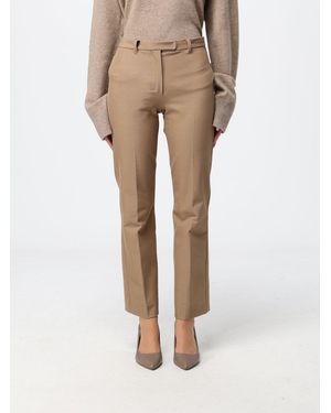 Max Mara Skinny-Hose Aus Stretch-Baumwollmischung Mit Mittlerer Leibhöhe - Natur