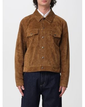 Saint Laurent Suede Shirt Jacket - Brown