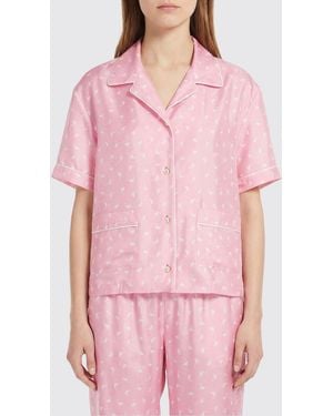 Moschino Printed Silk Shirt - Pink