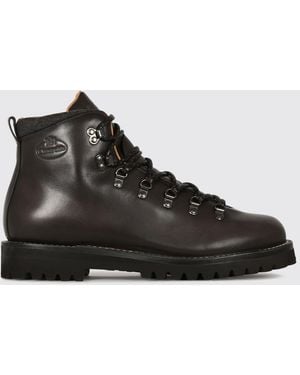 Church's Poulton Calfskin Leather Lace-Up Ankle Boots With Lug Sole - Black