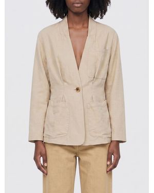 Isabel Marant Linen And Silk Blazer - Natural
