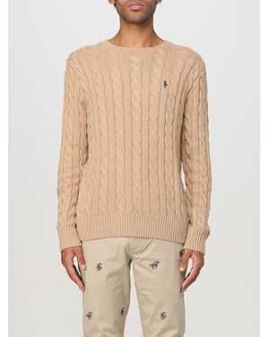 Polo Ralph Lauren Cotton Cable Knit Jumper - Natural