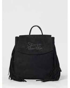 Secret Pon-pon Shoulder Bag - Black