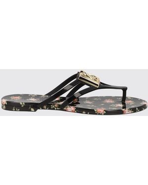 Dolce & Gabbana Dolce &Amp Gabbana Rubber Flip Flops With Dg Monogram - White