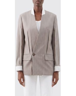 Victoria Beckham Double-Breasted Blazer - Grey