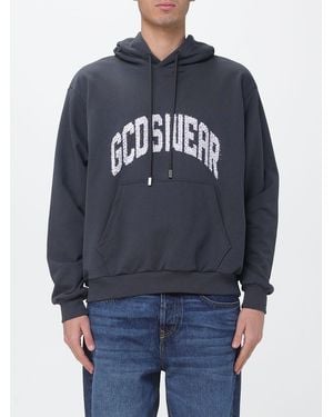 Gcds Cotton Logo Hoodie - Blue