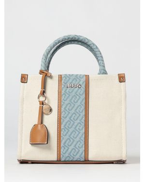 Liu Jo Striped Canvas Bag - Blue
