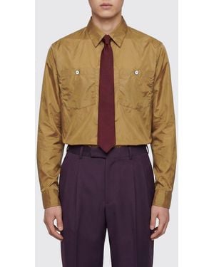 Saint Laurent Camisa De Nailon - Azul