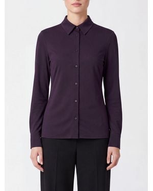 Liviana Conti Camisa Clotilde De Viscosa Con Corte Slim Fit - Morado