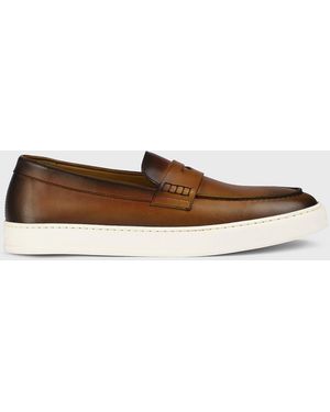 Doucal's Leather Loafers - White