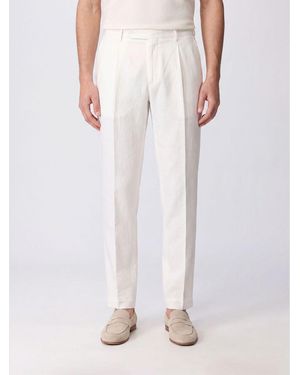 Santaniello Wool And Cashmere Tailored Pants - Pink