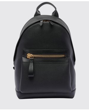Tom Ford Full Grain Leather Backpack - Black