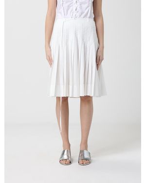 Low Classic Pleated Skirt - White