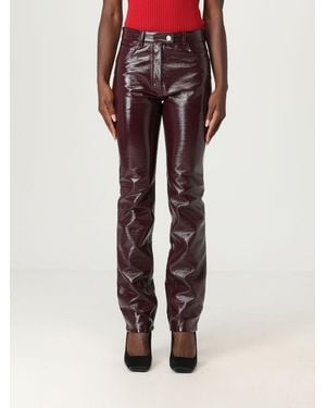 パンツ COURREGES Women Straight Pants 424CPA272WO0113 Brown Courreges Straight-leg pants for Women | Online Sale up to