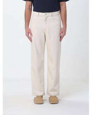 AURALEE Wide Leg Silk Trousers - Multicolour